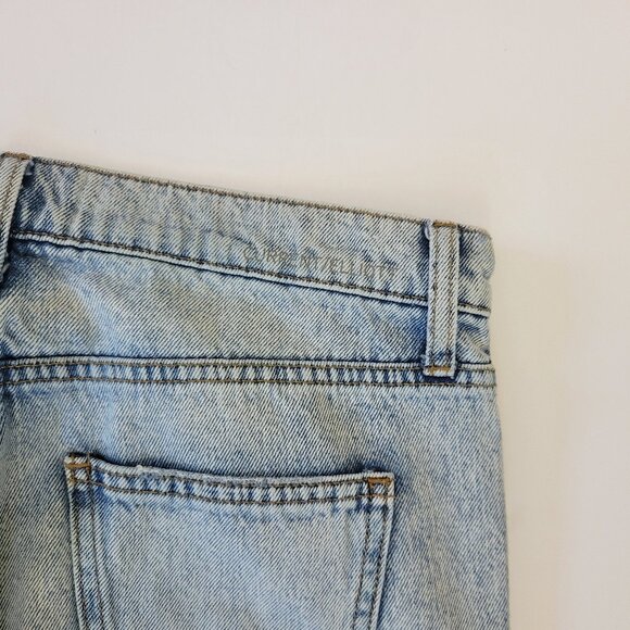 Current Elliott Zig Zag Fling Relaxed boyfriend Studs Jean, Light Blue - Picture 7 of 10